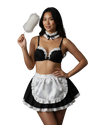 Sweet Role Maid-Style Lingerie Set – Black Maid