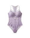 Crimson Dream Lace Bodysuit with Stockings – Lavender