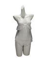 Moonlight Lace Sheer Camisole Set – White