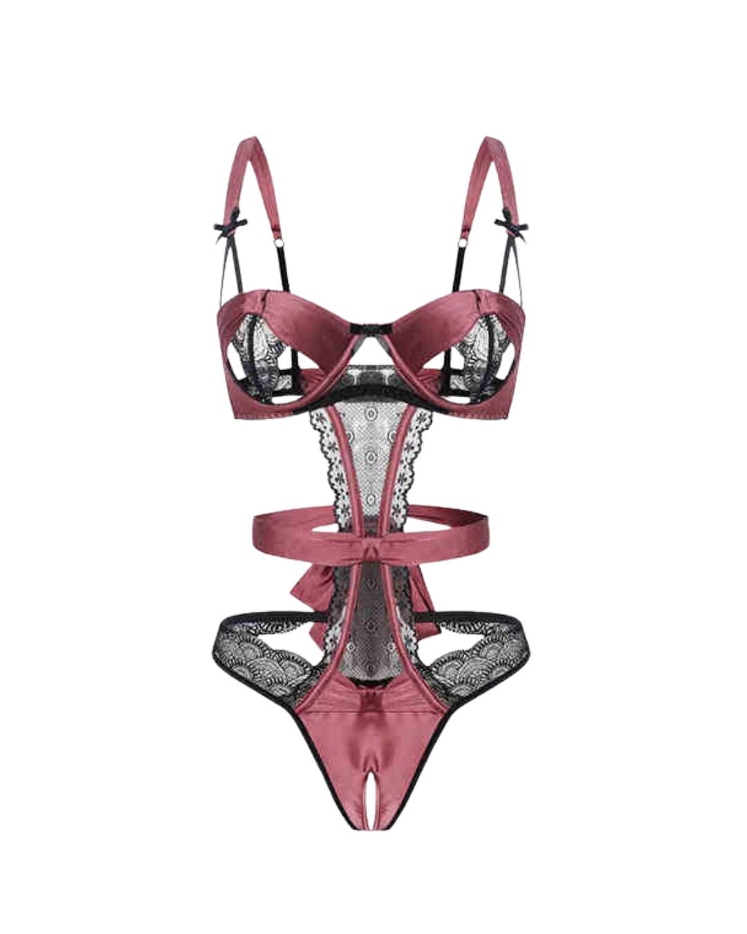 Crimson Dream Lace Underwire Bodysuit – Mauve