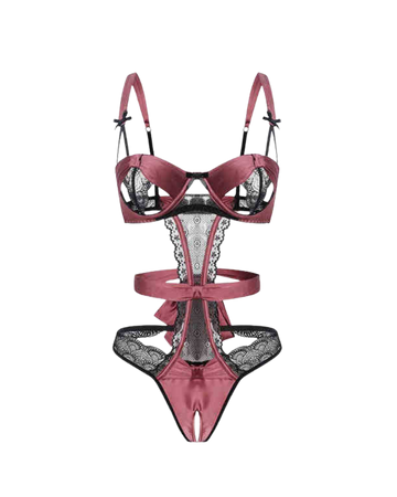 Crimson Dream Lace Underwire Bodysuit – Mauve