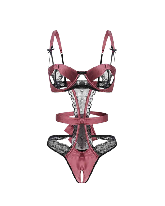 Crimson Dream Lace Underwire Bodysuit – Mauve