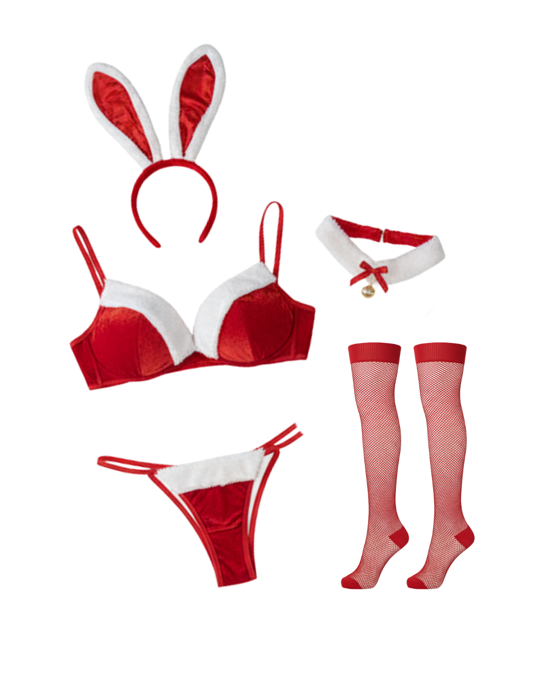 Crimson Dream Red Babydoll Set – Classic Red