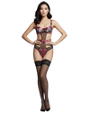Crimson Dream Lace Underwire Bodysuit + Stockings – Mauve